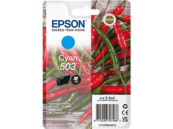 Cartucho de tinta - Epson 503 INK Cyan, Tamaño estándar, Hasta 165 páginas