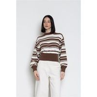 kaos collezioni jersey spjsm002-caffe para mujer