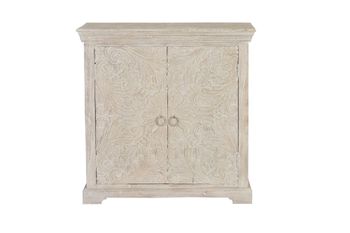 Cómoda madera de mango blanco envejecido