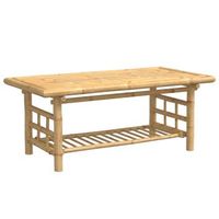 mesita de centro de bambu 110x55x45 cm vidaxl