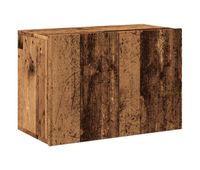 mueble para tv de pared madera envejecida 60x30x41 cm