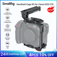 kit de jaula de camara smallrig portatil para eos c70 para canon con arri 38 -16 agujeros soportes para dji rs2rsc 2 estabilizadores de disparo