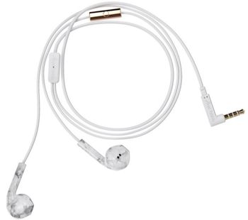 HAPPY PLUGS Earbud Plus Earphones - White & Grey, White