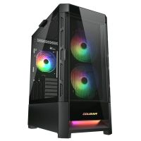 cougar duoface rgb cristal templado usb 30 negra