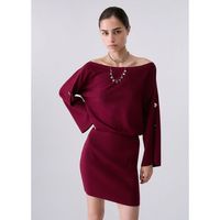 liu jo vestidos vestido corto con botones joya para mujer