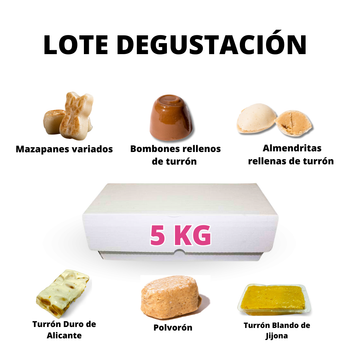 Lote Surtido Turrón y Mazapán, Pack Degustación 5 Kg con...