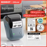 niimbot-impresora termica portatil b1 con cintas impresora de etiquetas adhesivas de 2 pulgadas mini fabricante de pegatinas bluetooth compatible con telefonos inteligentes y pc