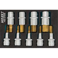 hazet 163-2709 juego de llaves de vaso destornillador r cuadrado hueco 12 pulgadas 125 mm r perfil de hexagono interior r 5rrr19 r numero de herramientas 9