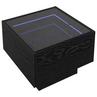 mesa de cafe roble negro 40 x 40 x 30 cm madera de ingenieria vidaxl