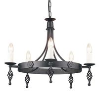 lampara de arana belfry 5 luces