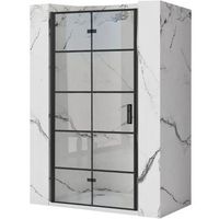 puerta de ducha rea molier black 80  profil