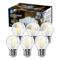 aigostar bombilla led e27 blanco frio 6500k4w equivalente a 40w470 lumenesangulo de apertura 360no regulablepack de 6 uds