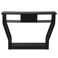 mesa de consola negra 120 x 30 x 81 cm