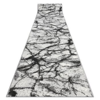 Alfombra De Pasillo Bcf Morad Mármol Gris 80 Cm 80x1350 Cm