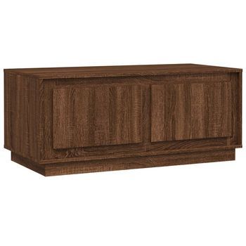 Mesa De Centro，mesa Auxiliar，mesa De Café Madera Contrachapada Marrón Roble 102x50x44 Cm
