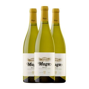 Muga Vino Blanco Fermentado En Barrica Rioja Crianza 75 Cl 13.5% Vol. (pack De 3 Unidades)
