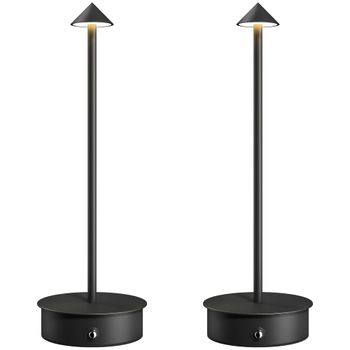 Lámparas de mesa 10x10x30 cm negro