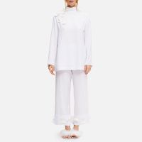 sleeper the bloom black tie woven pyjama set - xs