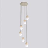 lampara colgante bara moca 6 luces