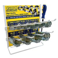 hose clip stand and clips - qty 100 with tool