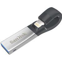 sandisk ixpand dual usb 30 memory stick - 64 gb black  silver black