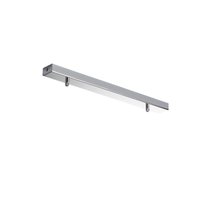 riel de roseta multicable rectangular de hierro cromado con 2 agujeros l50 x 5 bl291-bin2-dm50-cr