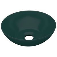lavabo de bano moderno  lavabo de cuarto de bano redondo ceramica verde oscuro