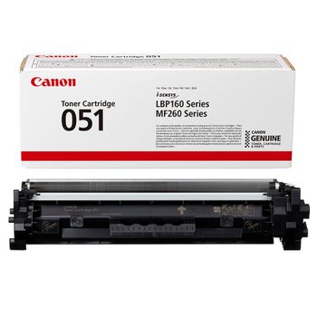 Canon 051 (2168C002) Black Original Standard Capacity Toner Cartridge