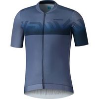 shimano kita ss zip jersey gris