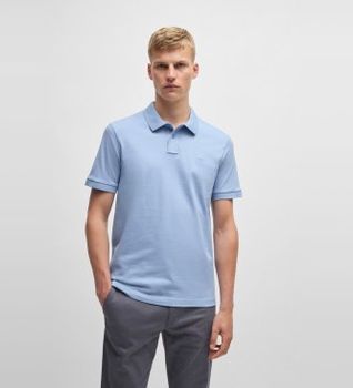 BOSS para hombre. 50507803 Polo Passenger azul (S), Casual, Algodón, Manga corta