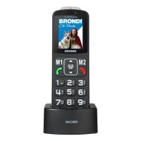 movil basico brondi amico flash dual sim bluetooth 2 pulgadas negro
