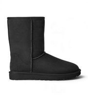 ugg para mujer 1016223 botines de piel classic short ii negro 39 plano ninguno casual