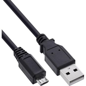 Cable USB Micro USB 2.0 InLine 31710U 1 m Negro
