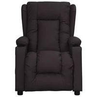 sillon de masaje de cuero sintetico negro cfw550299
