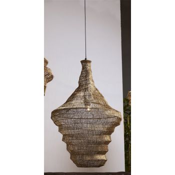 Lampara Techo Rejilla Thea Oro 50dx80 Cms. 50dx80 Cms