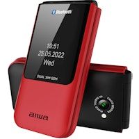 Aiwa FP-24RD teléfono móvil 6,1 cm (2.4 pulgadas pulgadas) 91,7 g Negro, Rojo Característica del teléfono