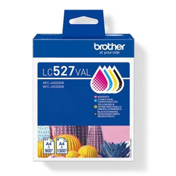 Pack de Tintas Brother LC527VAL Multicolor Original para MFC-J4350DW/MFC-J4550DW 1300 páginas Value Pack