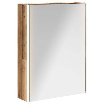 Armario Con Espejo De Baño Madera Vieja 53,5 X 15,5 X 70 Cm Vidaxl