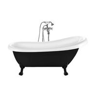 banera con patas richmond negra  171 cm patas leon negras