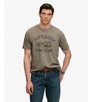 superdry para hombre m1012443a camiseta wild frontier verde xl casual algodon manga corta