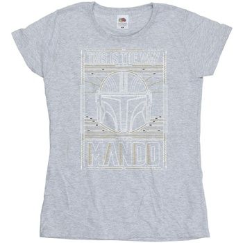 Disney Camiseta manga larga The Mandalorian The Way para mujer