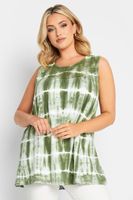 yours top algodon verde tie dye canesu crochet mujer curvy y tallas grandes yours