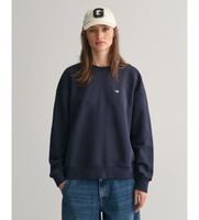 gant para mujer 4201414 sudadera shield de cuello redondo marino m casual algodon