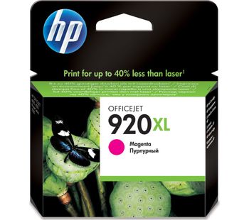 HP 920XL Magenta Ink Cartridge, Magenta