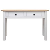 mesa consolamesa de entrada madera maciza pino blanco 110x40x72cm
