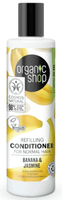 organic shop acondicionador para cabello normal platano y jazmin 280 ml