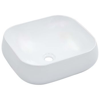 Lavabo 44,5x39,5x14,5 Cm Cerámica Blanco Vidaxl