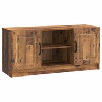 mueble de tv madera envejecida 102 x 345 x 47 cm vidaxl