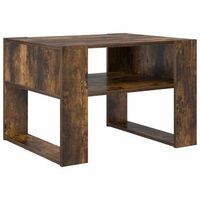mesa de cafe - mesa de centro - mesa baja roble ahumado 66 x 53 x 45 cm madera de ingenieria