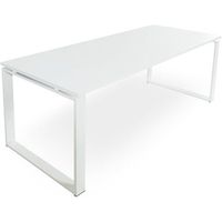 mesa marco cerrado 200x80 cm blanco